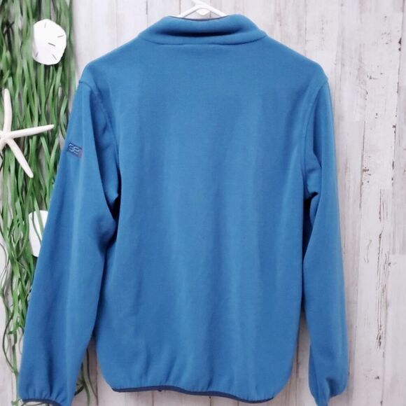 32 Degrees Mock Neck Fleece Sweatshirt Blue Size 14 - Picture 2 of 8